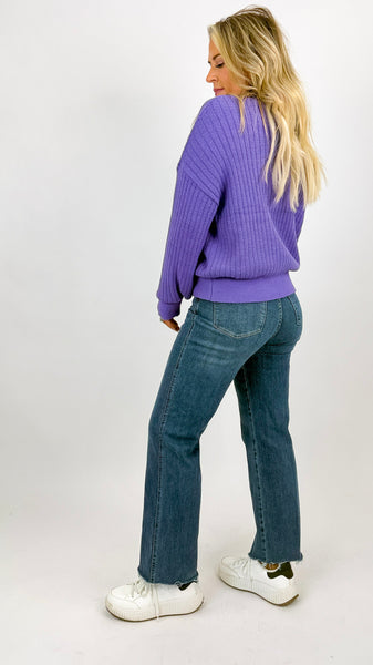 Wisteria High Neck Sweater