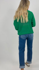 Kelly Green Knit Top