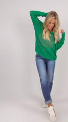 Kelly Green Knit Top