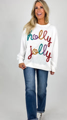 Holly Jolly Tinsel Pullover