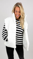 Pearl Long Puffer Vest