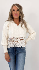 Ivory Crochet Top