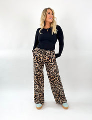 Leopard Tie Pants