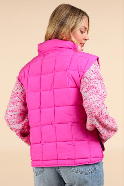 Hot Pink Puffer Jacket