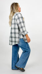 White Washed Flannel Top