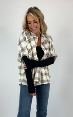 Oversized Plaid Top