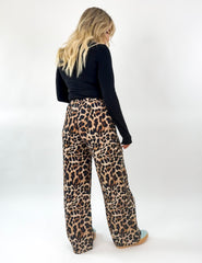 Leopard Tie Pants