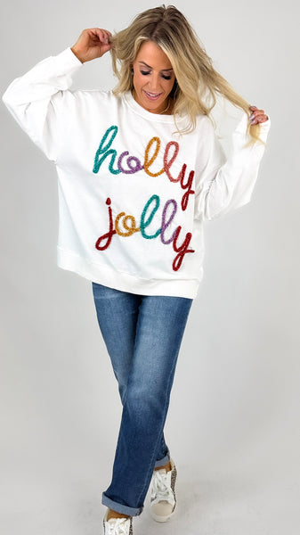 Holly Jolly Tinsel Pullover