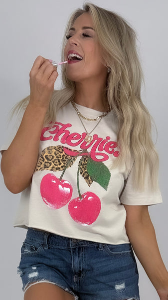 Crop Cherry Top