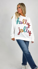 Holly Jolly Tinsel Pullover