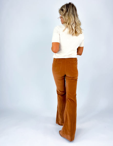 High Rise Flare Corduroy Pants