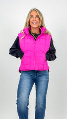 Hot Pink Puffer Vest