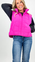 Hot Pink Puffer Vest