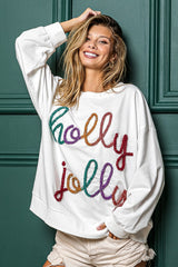 Holly Jolly Tinsel Pullover